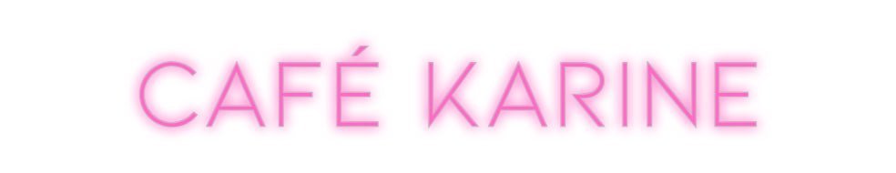 Konfiguriertes Neonschild: Café Karine - Official Neon - led neon schild schriftzug personalisiert