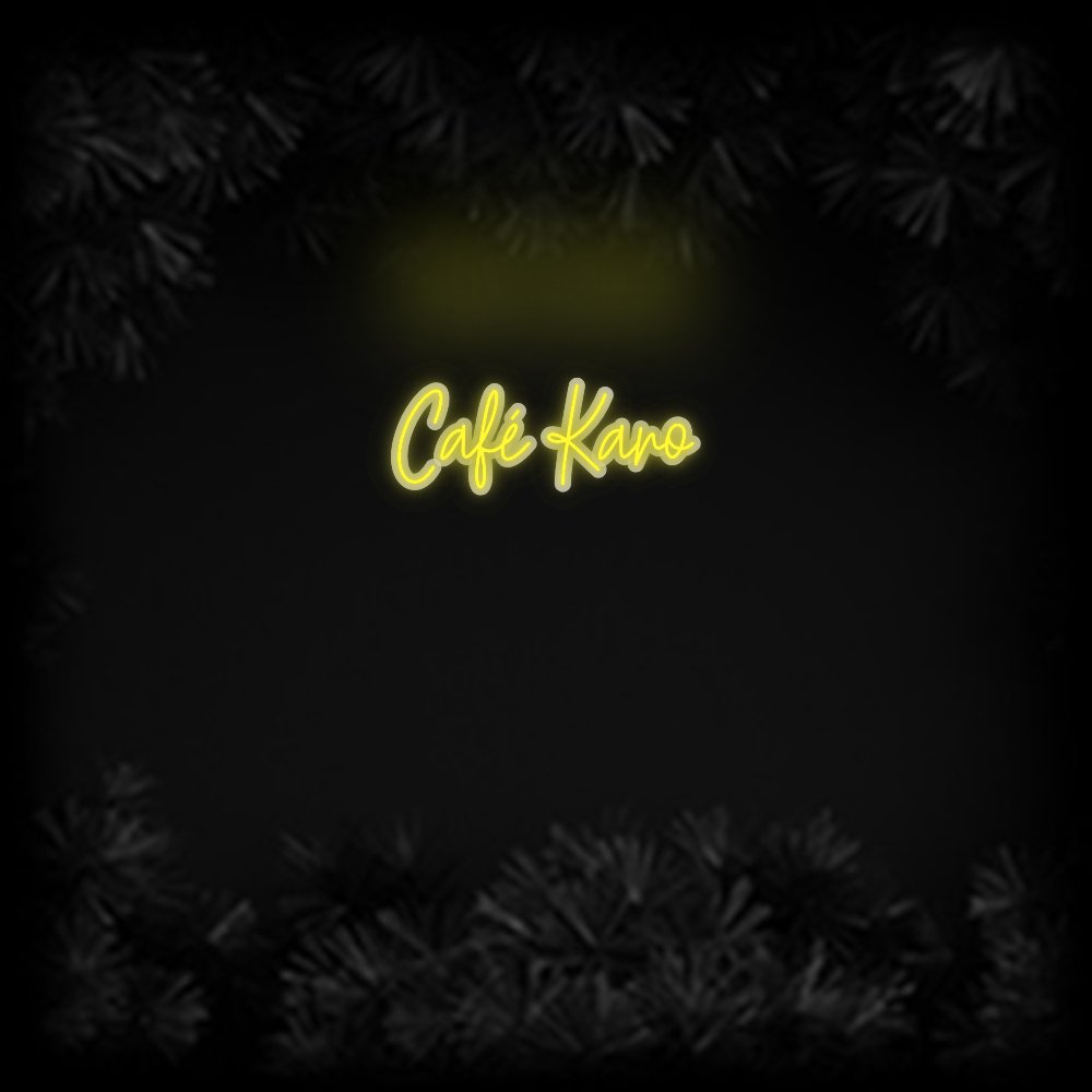 Konfiguriertes Neonschild: Café Karo - Official Neon - led neon schild schriftzug personalisiert