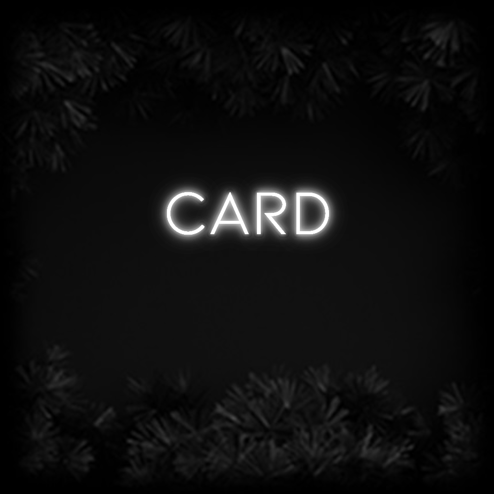 Konfiguriertes Neonschild: CARD - Official Neon - led neon schild schriftzug personalisiert