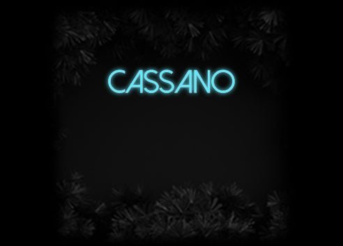 Konfiguriertes Neonschild: Cassano - Official Neon - led neon schild schriftzug personalisiert