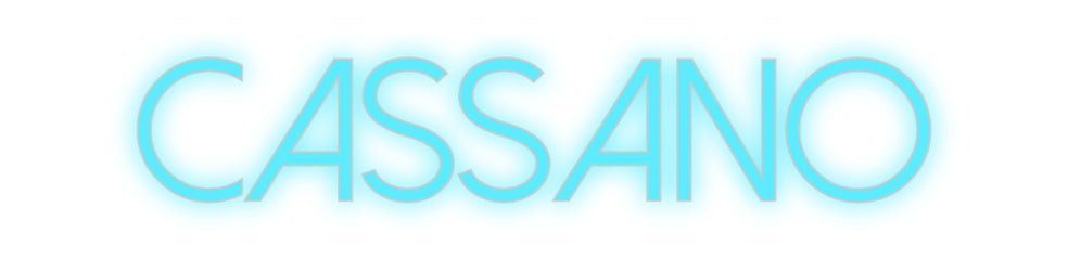 Konfiguriertes Neonschild: Cassano - Official Neon - led neon schild schriftzug personalisiert