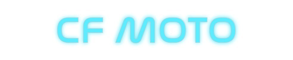 Konfiguriertes Neonschild: CF MOTO - Official Neon - led neon schild schriftzug personalisiert