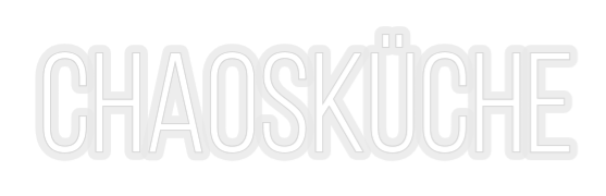 Konfiguriertes Neonschild: Chaosküche - Official Neon - led neon schild schriftzug personalisiert