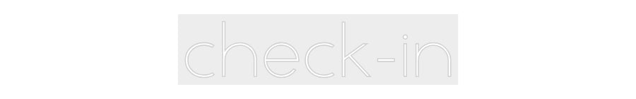 Konfiguriertes Neonschild: check - in - Official Neon - led neon schild schriftzug personalisiert