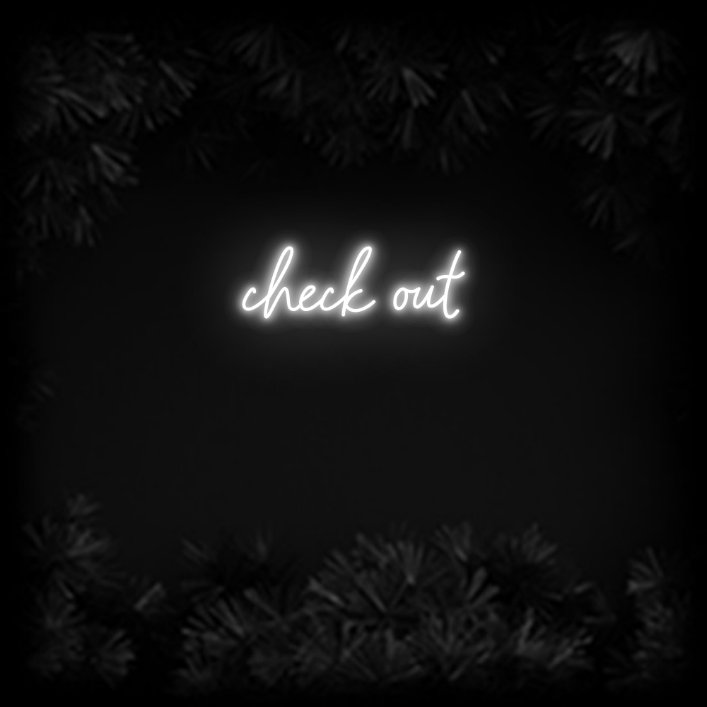 Konfiguriertes Neonschild: check out - Official Neon - led neon schild schriftzug personalisiert