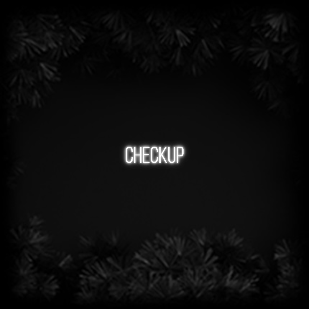 Konfiguriertes Neonschild: Checkup - Official Neon - led neon schild schriftzug personalisiert