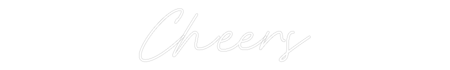 Konfiguriertes Neonschild: Cheers - Official Neon - led neon schild schriftzug personalisiert