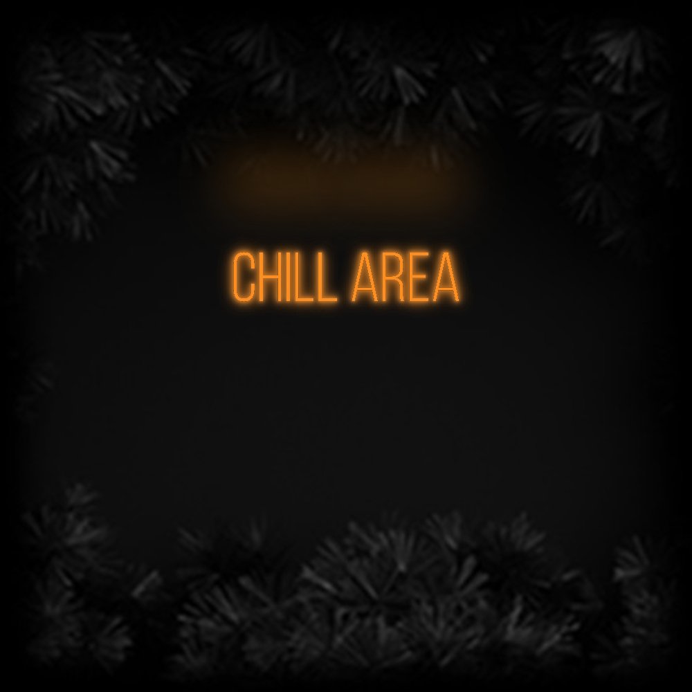 Konfiguriertes Neonschild: Chill area - Official Neon - led neon schild schriftzug personalisiert
