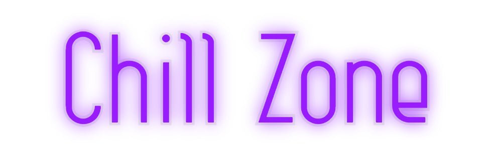 Konfiguriertes Neonschild: Chill Zone - Official Neon - led neon schild schriftzug personalisiert
