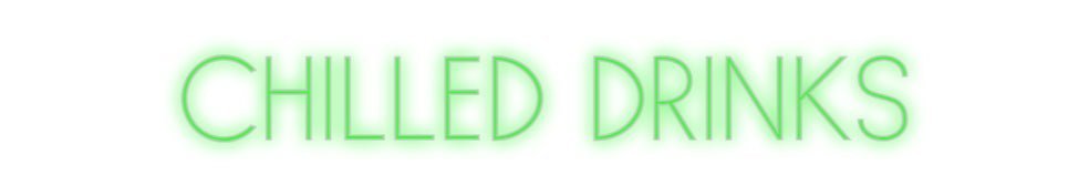 Konfiguriertes Neonschild: CHILLED DRINKS - Official Neon - led neon schild schriftzug personalisiert