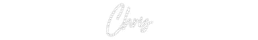 Konfiguriertes Neonschild: Chris - Official Neon - led neon schild schriftzug personalisiert