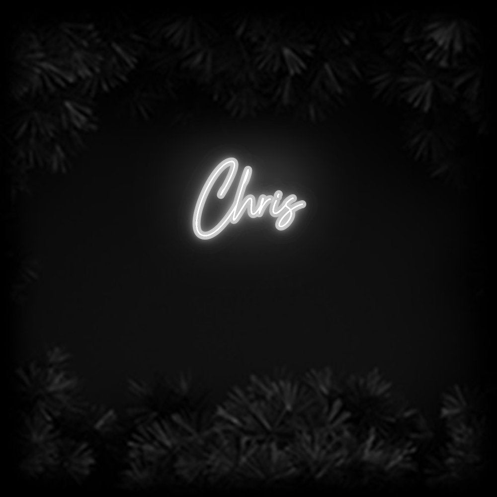 Konfiguriertes Neonschild: Chris - Official Neon - led neon schild schriftzug personalisiert