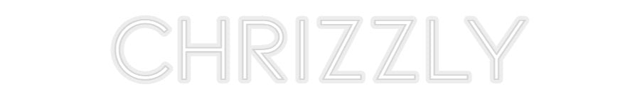Konfiguriertes Neonschild: Chrizzly - Official Neon - led neon schild schriftzug personalisiert