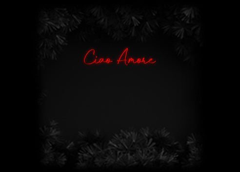 Konfiguriertes Neonschild: Ciao Amore - Official Neon - led neon schild schriftzug personalisiert