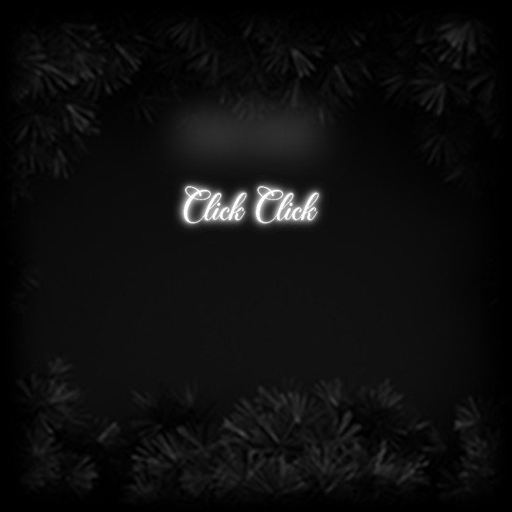 Konfiguriertes Neonschild: Click Click - Official Neon - led neon schild schriftzug personalisiert