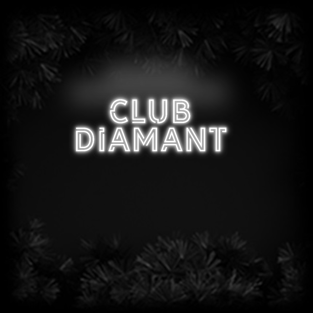 Konfiguriertes Neonschild: Club Diamant - Official Neon - led neon schild schriftzug personalisiert