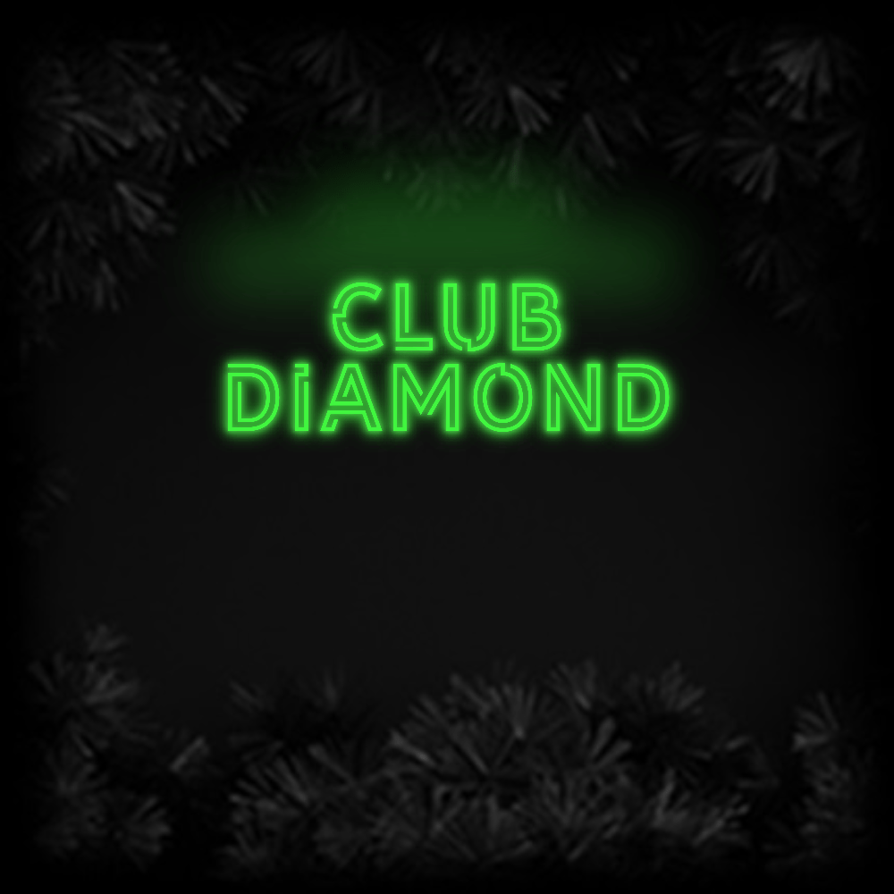 Konfiguriertes Neonschild: Club Diamond - Official Neon - led neon schild schriftzug personalisiert