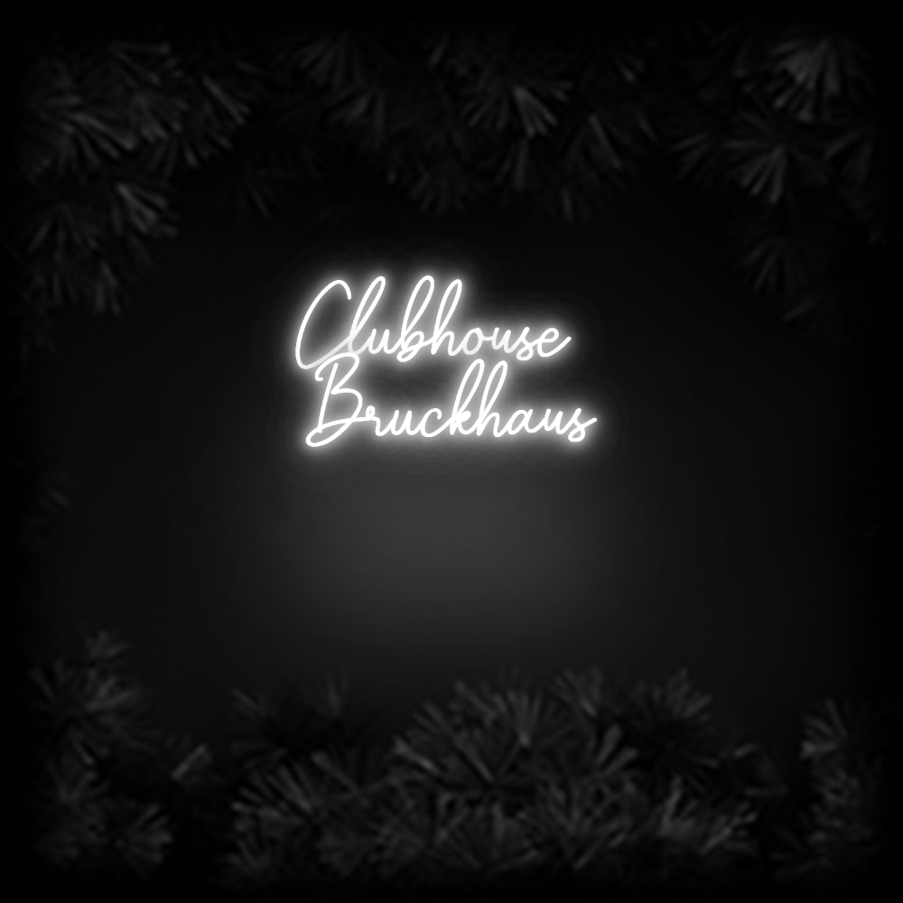 Konfiguriertes Neonschild: Clubhouse B... - Official Neon - led neon schild schriftzug personalisiert