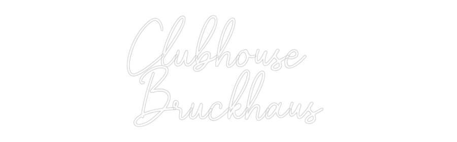 Konfiguriertes Neonschild: Clubhouse B... - Official Neon - led neon schild schriftzug personalisiert