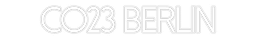Konfiguriertes Neonschild: CO23 BERLIN - Official Neon - led neon schild schriftzug personalisiert