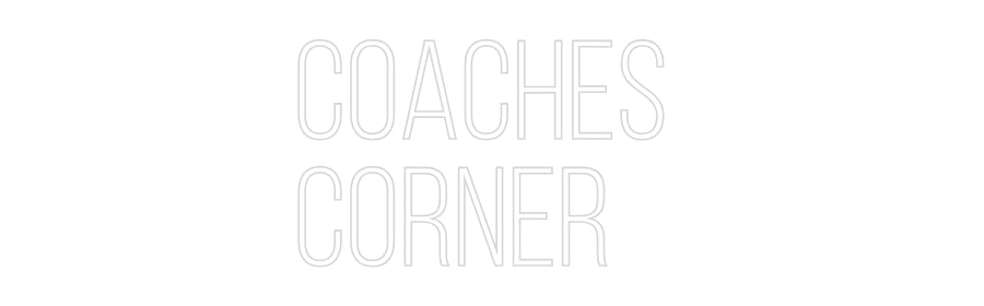 Konfiguriertes Neonschild: COACHES COR... - Official Neon - led neon schild schriftzug personalisiert