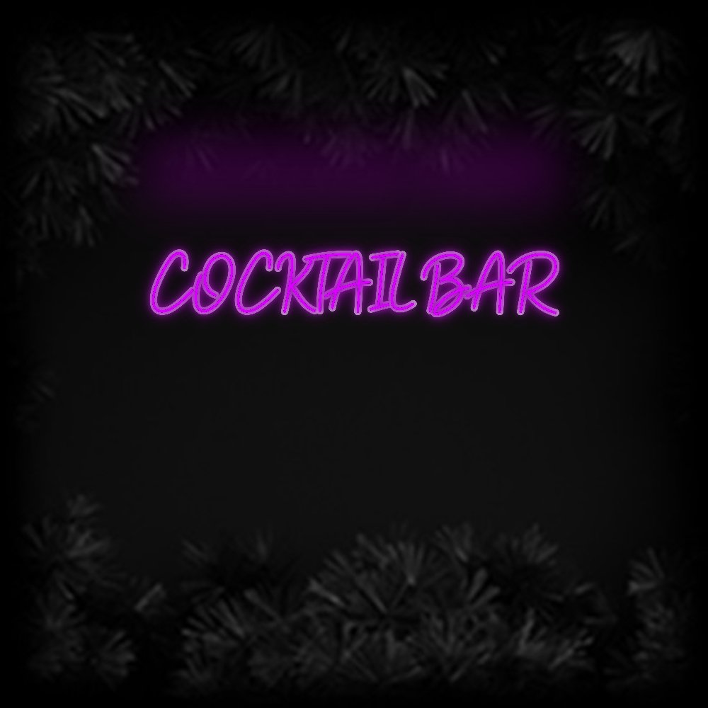 Konfiguriertes Neonschild: COCKTAIL BAR - Official Neon - led neon schild schriftzug personalisiert