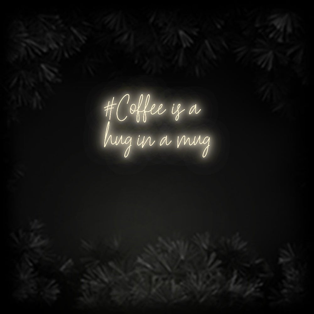 Konfiguriertes Neonschild: #Coffee is a ... - Official Neon - led neon schild schriftzug personalisiert