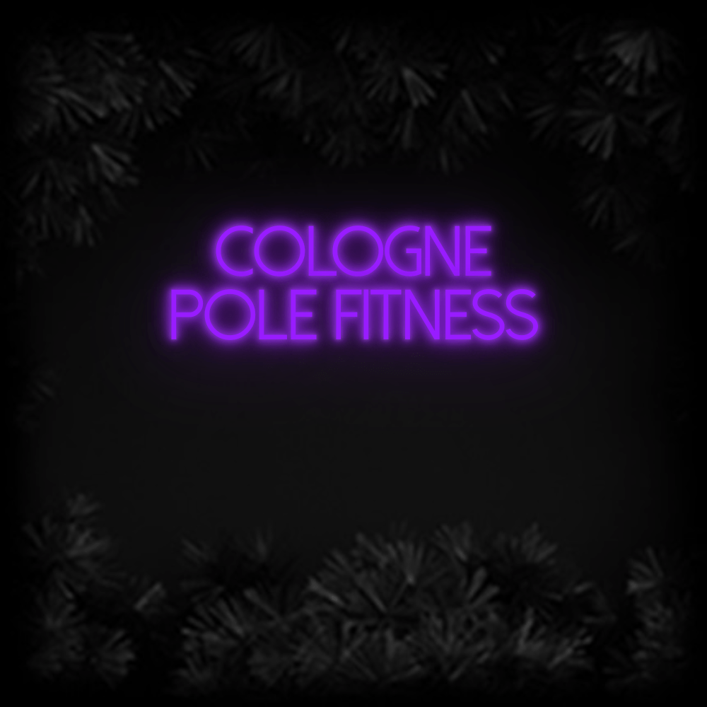 Konfiguriertes Neonschild: COLOGNE POLE... - Official Neon - led neon schild schriftzug personalisiert