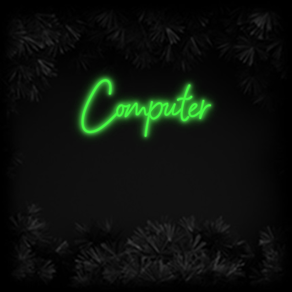 Konfiguriertes Neonschild: Computer - Official Neon - led neon schild schriftzug personalisiert
