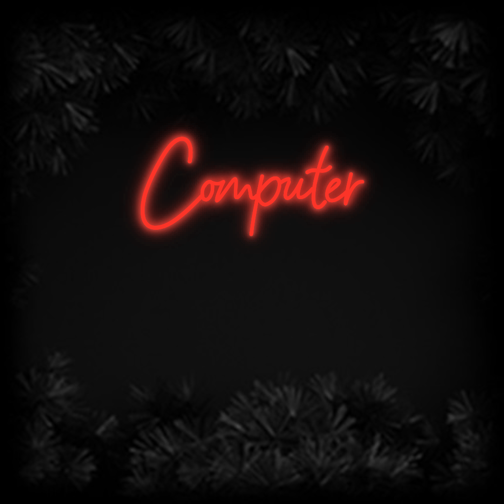 Konfiguriertes Neonschild: Computer - Official Neon - led neon schild schriftzug personalisiert