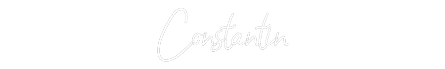 Konfiguriertes Neonschild: Constantin - Official Neon - led neon schild schriftzug personalisiert