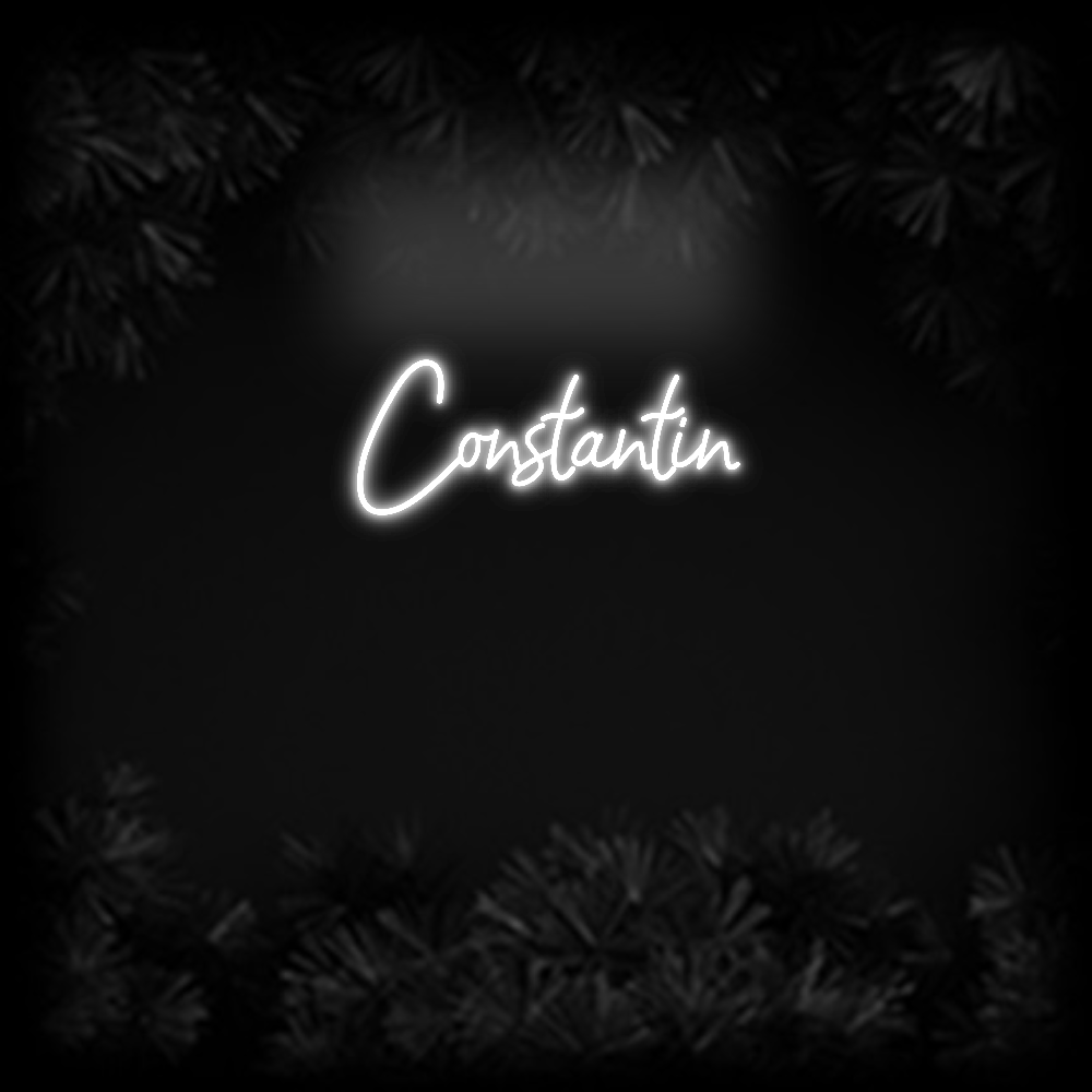 Konfiguriertes Neonschild: Constantin - Official Neon - led neon schild schriftzug personalisiert
