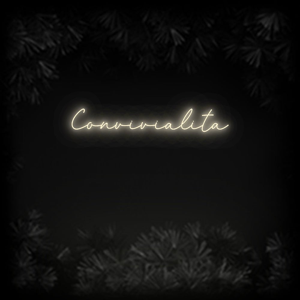Konfiguriertes Neonschild: Convivialita - Official Neon - led neon schild schriftzug personalisiert