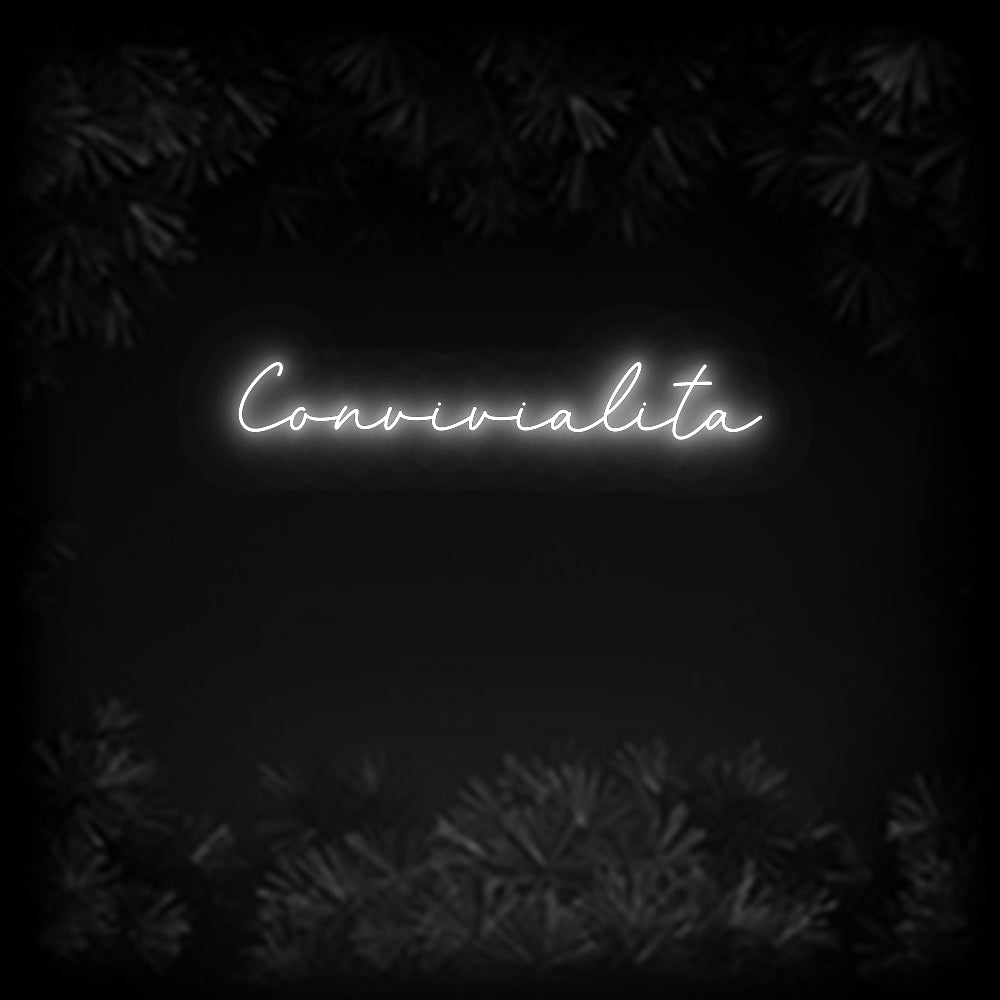 Konfiguriertes Neonschild: Convivialita - Official Neon - led neon schild schriftzug personalisiert