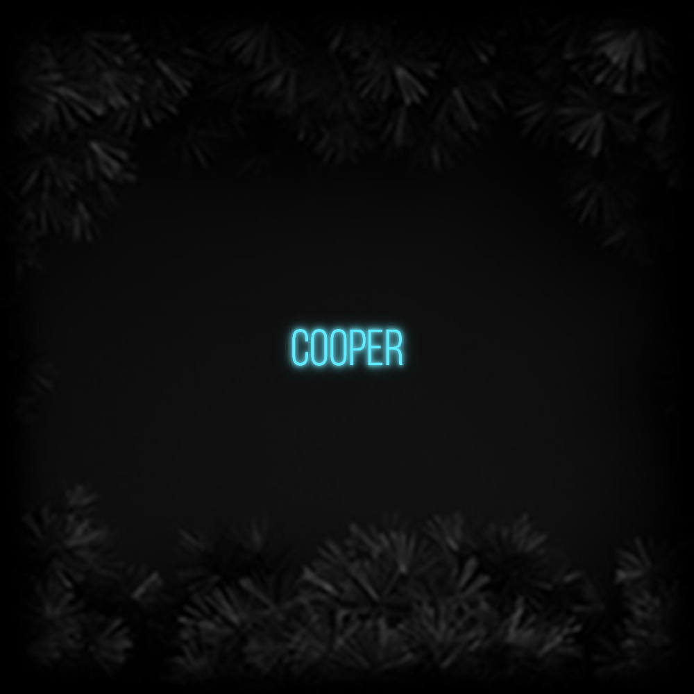 Konfiguriertes Neonschild: Cooper - Official Neon - led neon schild schriftzug personalisiert