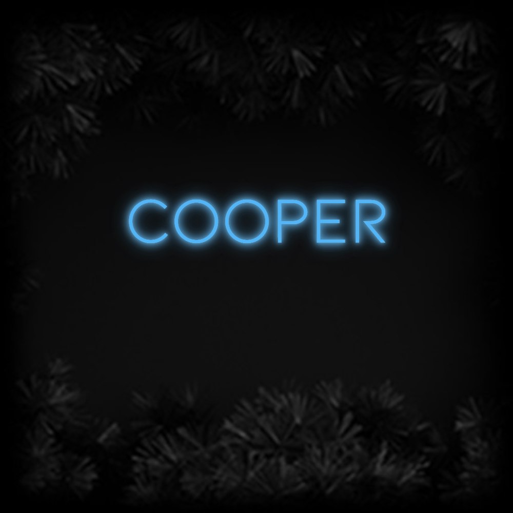 Konfiguriertes Neonschild: COOPER - Official Neon - led neon schild schriftzug personalisiert