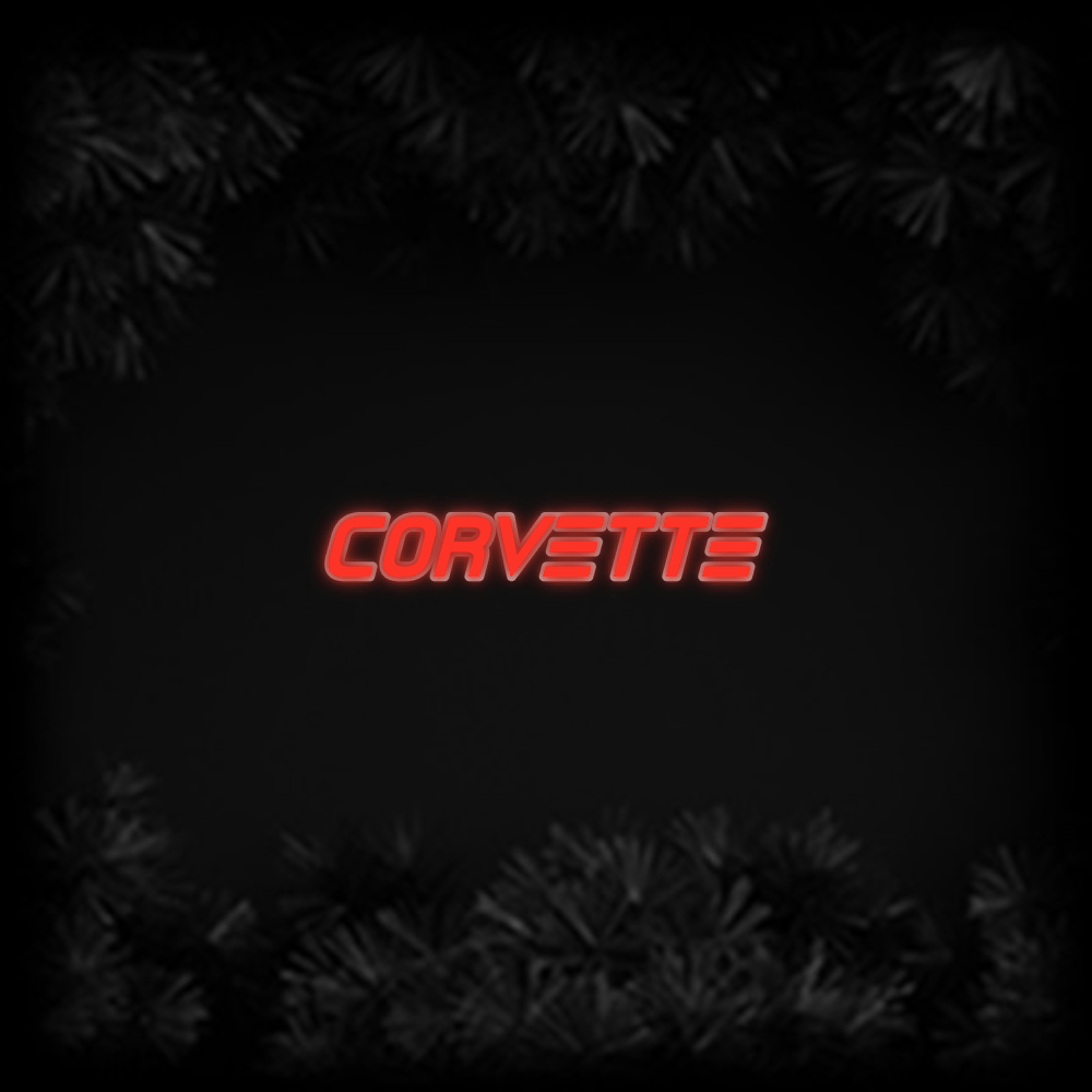 Konfiguriertes Neonschild: Corvette - Official Neon - led neon schild schriftzug personalisiert