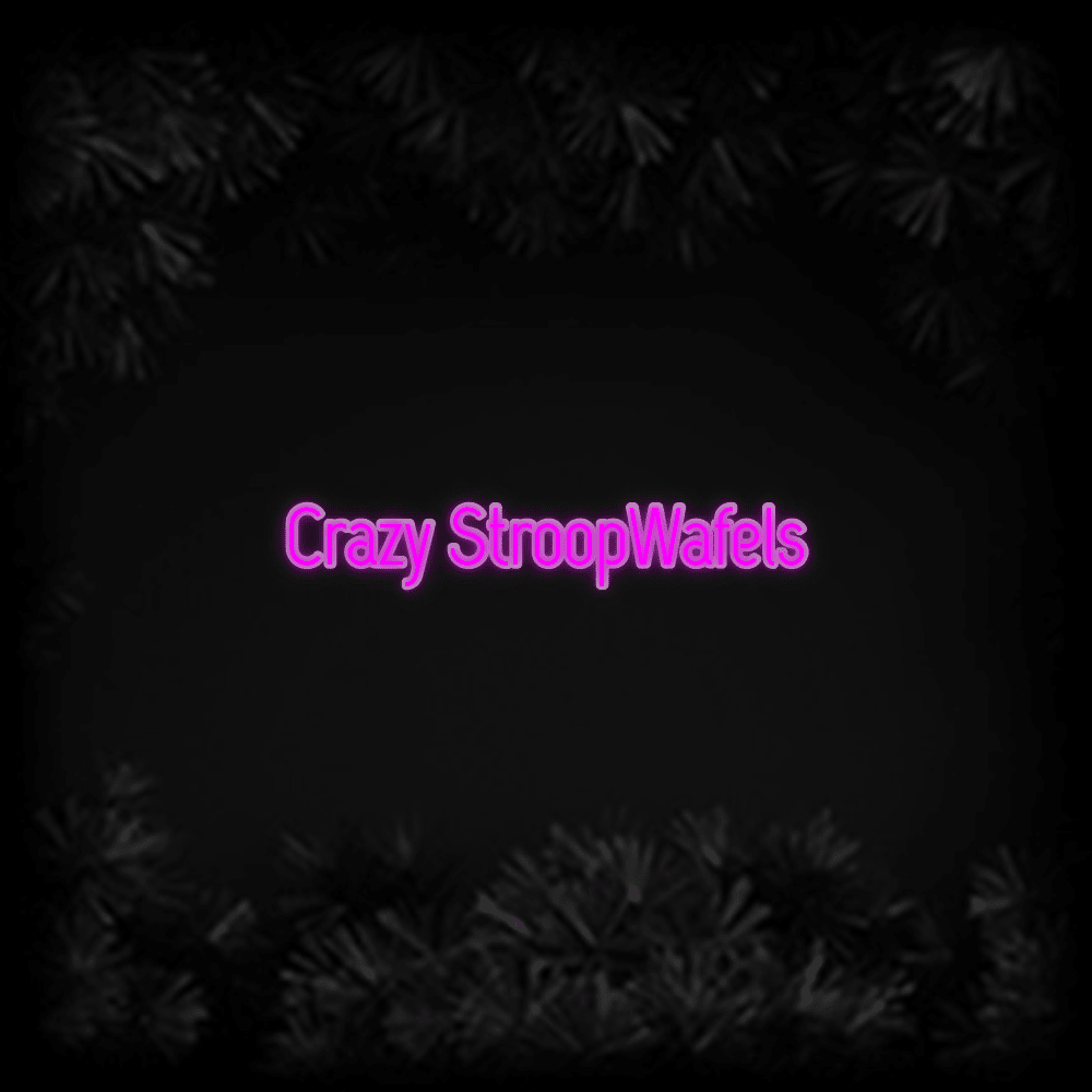 Konfiguriertes Neonschild: Crazy StroopWaf... - Official Neon - led neon schild schriftzug personalisiert