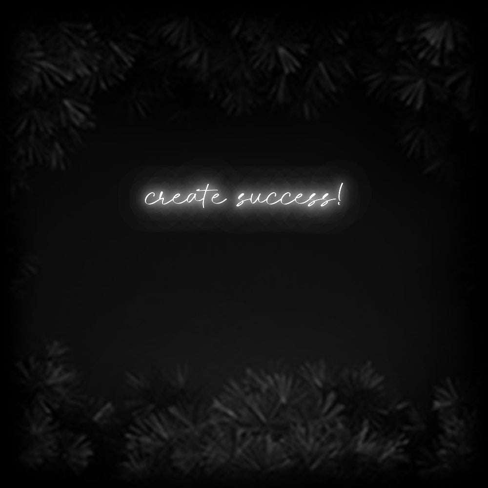 Konfiguriertes Neonschild: create success! - Official Neon - led neon schild schriftzug personalisiert