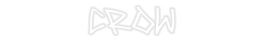 Konfiguriertes Neonschild: Crow - Official Neon - led neon schild schriftzug personalisiert