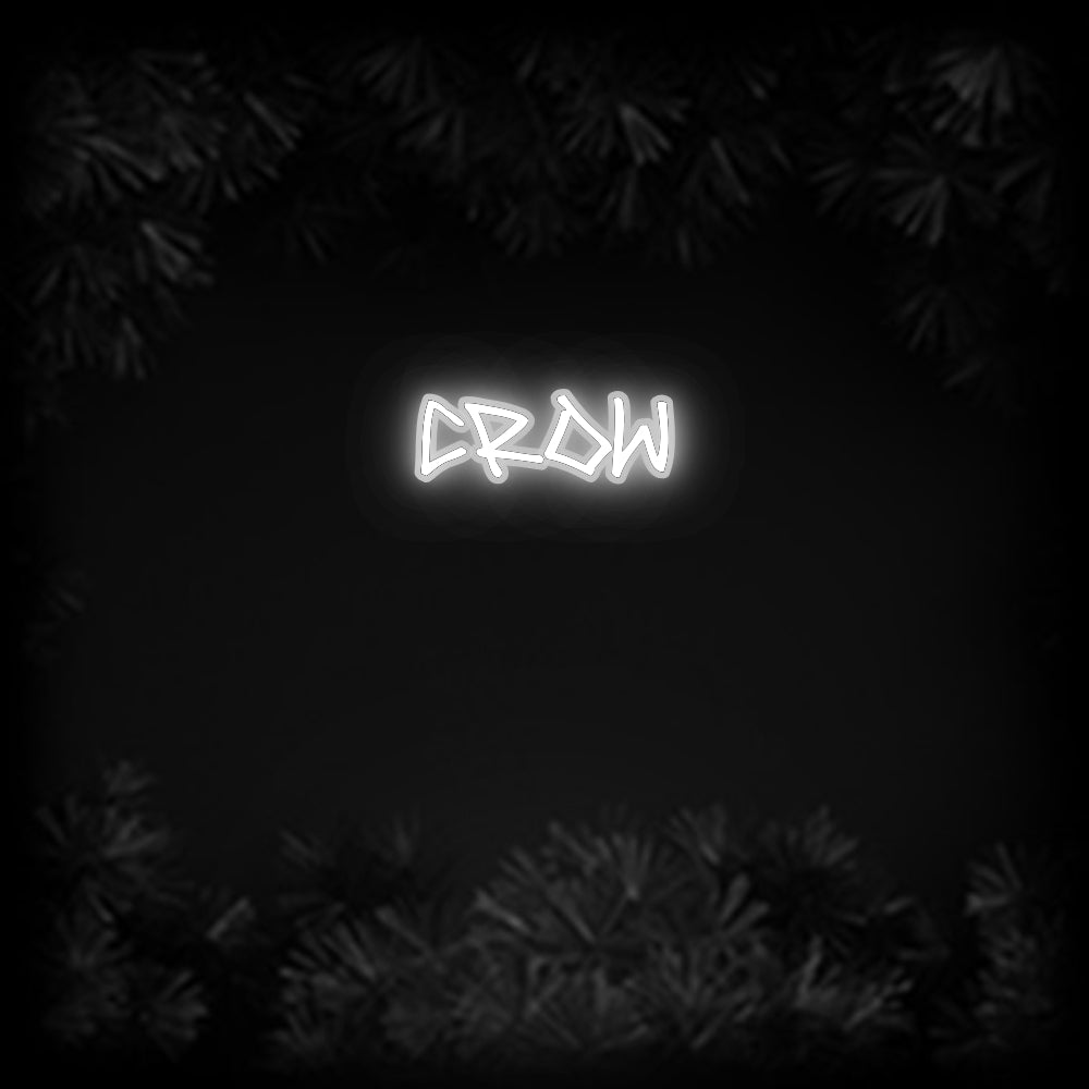 Konfiguriertes Neonschild: Crow - Official Neon - led neon schild schriftzug personalisiert