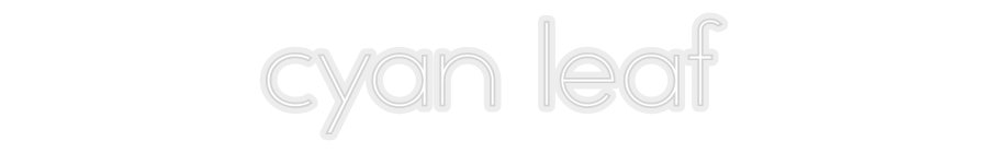 Konfiguriertes Neonschild: cyan leaf - Official Neon - led neon schild schriftzug personalisiert
