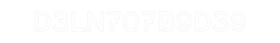 Konfiguriertes Neonschild: D3lN707B9D39 - Official Neon - led neon schild schriftzug personalisiert