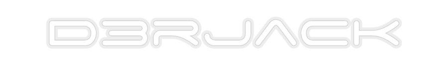 Konfiguriertes Neonschild: D3rJack - Official Neon - led neon schild schriftzug personalisiert