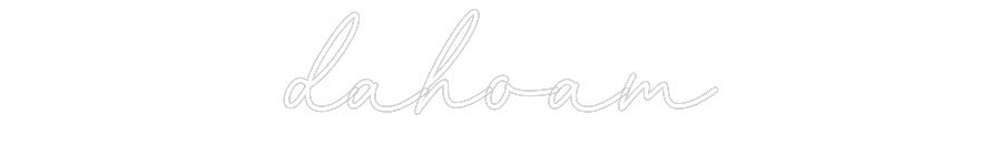 Konfiguriertes Neonschild: dahoam - Official Neon - led neon schild schriftzug personalisiert