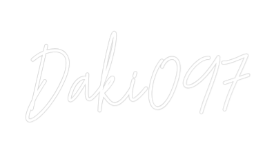 Konfiguriertes Neonschild: Daki097 - Official Neon - led neon schild schriftzug personalisiert