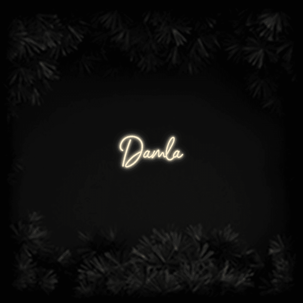 Konfiguriertes Neonschild: Damla - Official Neon - led neon schild schriftzug personalisiert
