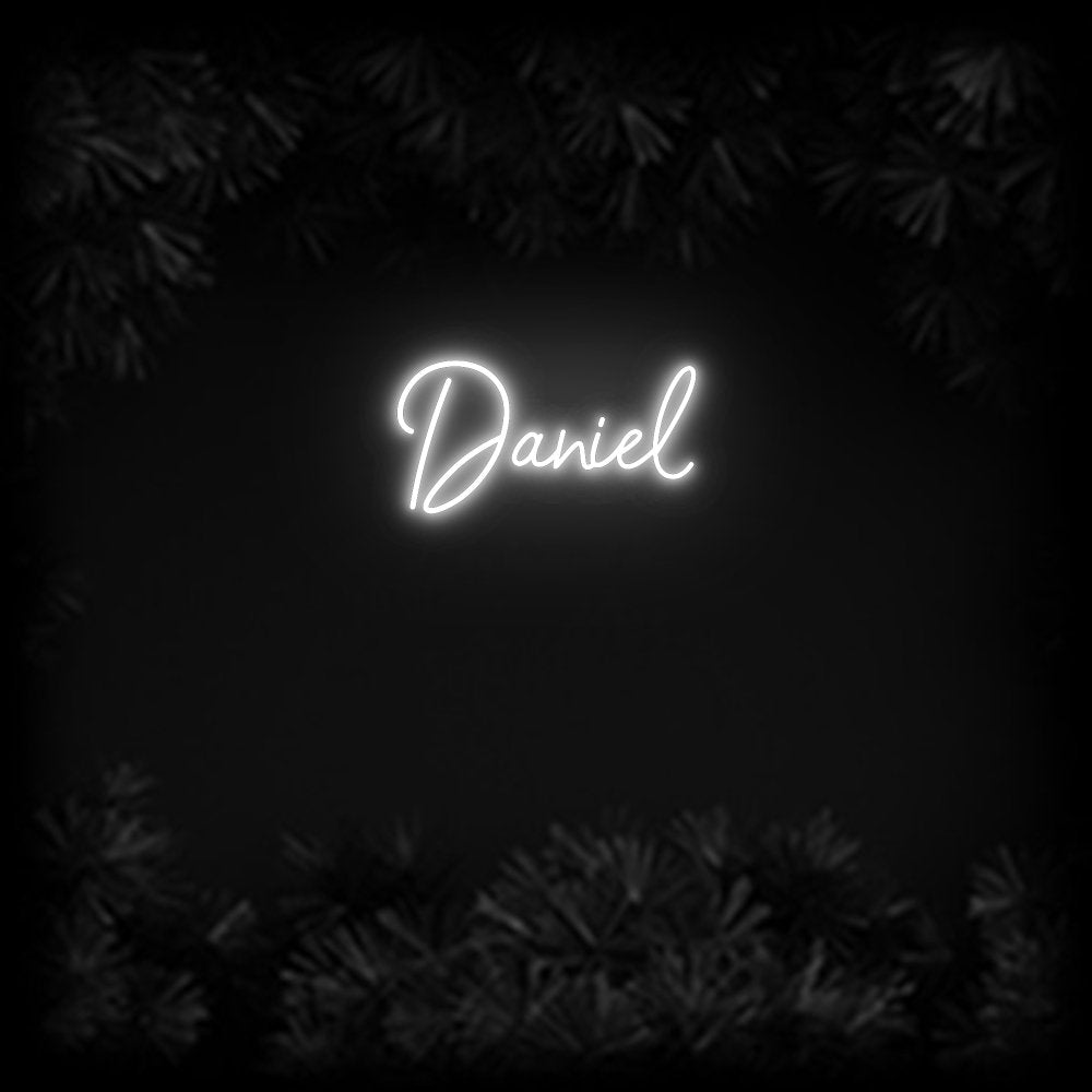 Konfiguriertes Neonschild: Daniel - Official Neon - led neon schild schriftzug personalisiert