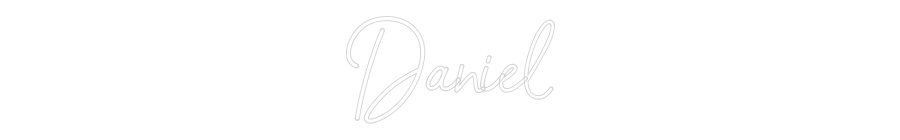 Konfiguriertes Neonschild: Daniel - Official Neon - led neon schild schriftzug personalisiert