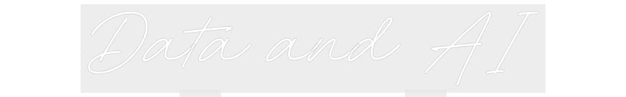 Konfiguriertes Neonschild: Data and AI - Official Neon - led neon schild schriftzug personalisiert